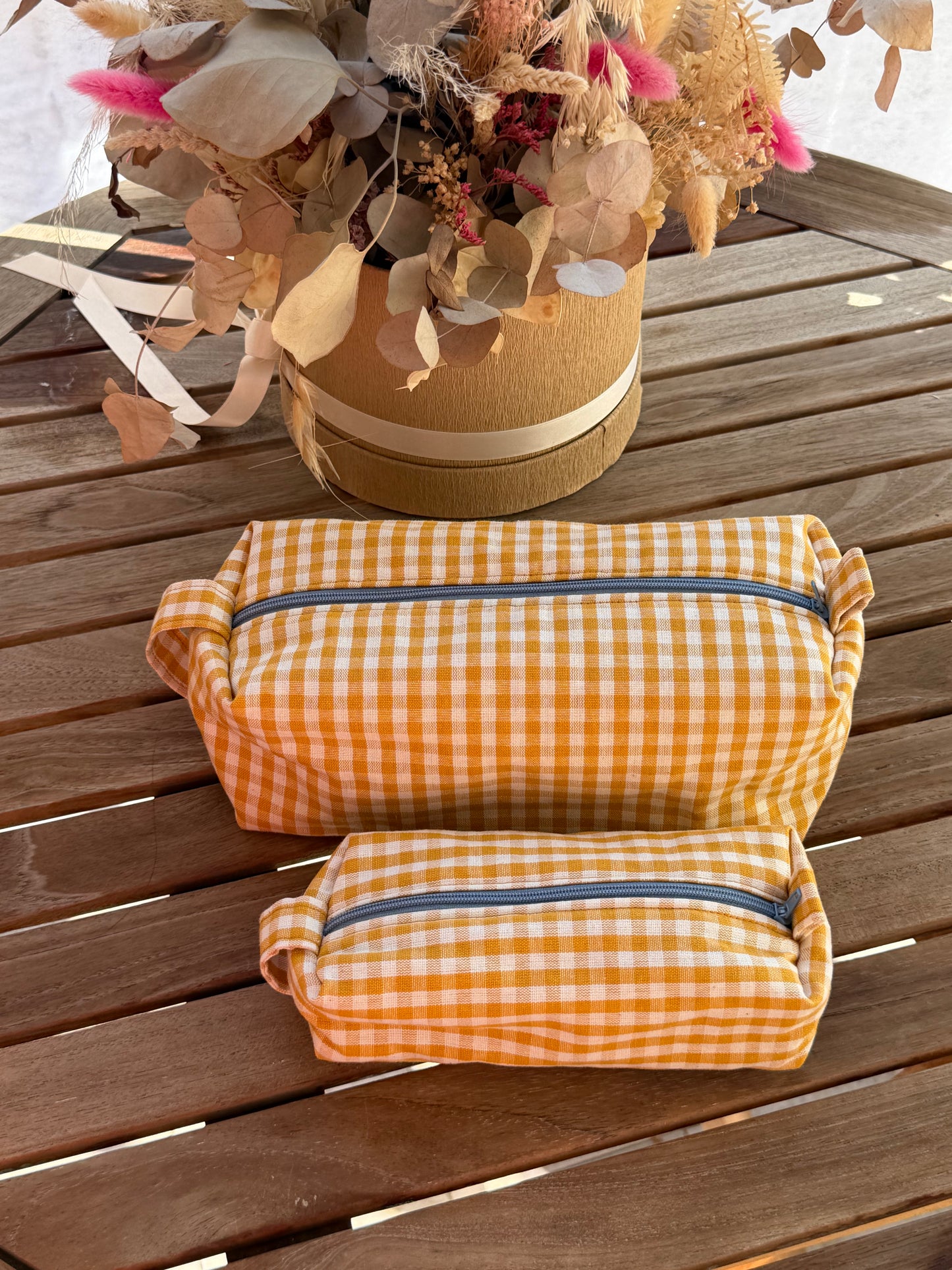 SET Beautycase ALBA - tessuti Vichy